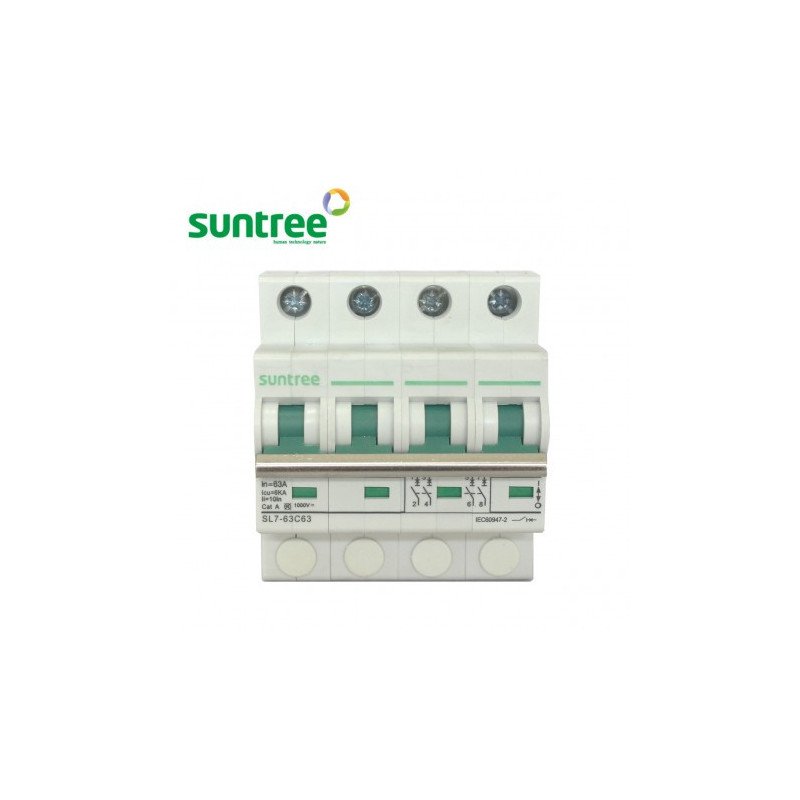 Disjoncteur DC model sl7 63 4P 1000VDC 63A Suntree