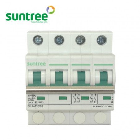 Disjoncteur DC model sl7 63 4P 1000VDC 63A Suntree
