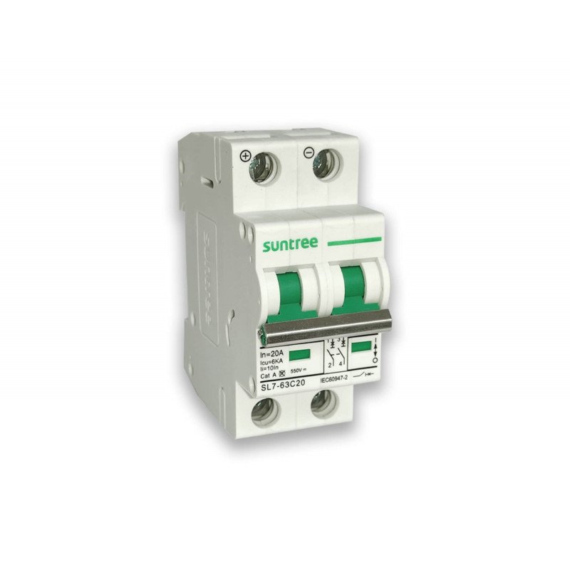 DISJONCTEUR DC SUNTREE 2P- 20A 550VDC