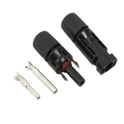 PAIRE DE CONNECTEURS MC4 M/F POUR CÂBLE EN 4/6MM²